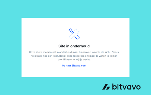 bitvavo website in onderhoud bitvavo website in onderhoud